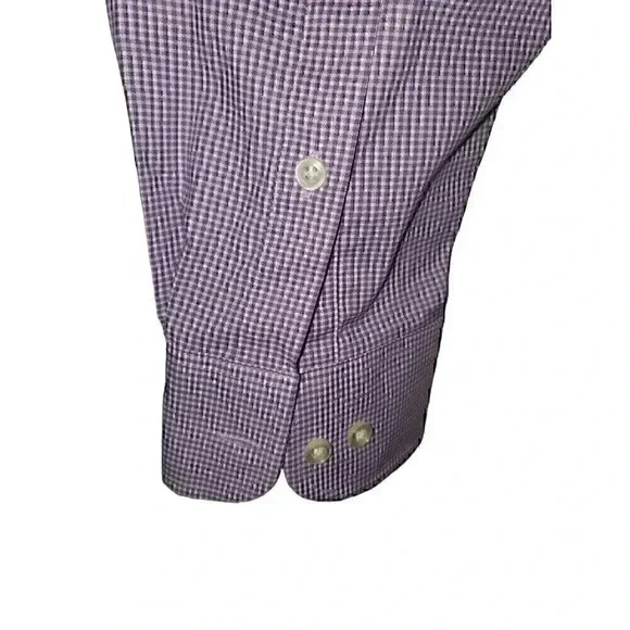 Chaps Long-sleeved Regular Fit Comfort Stretch Causal Dress Shirt 16 neck - Picture 6 of 7